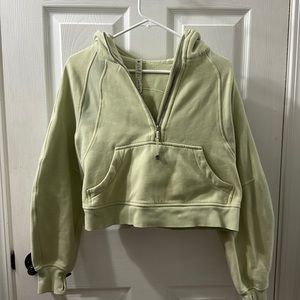 Lululemon cropped jacket light green